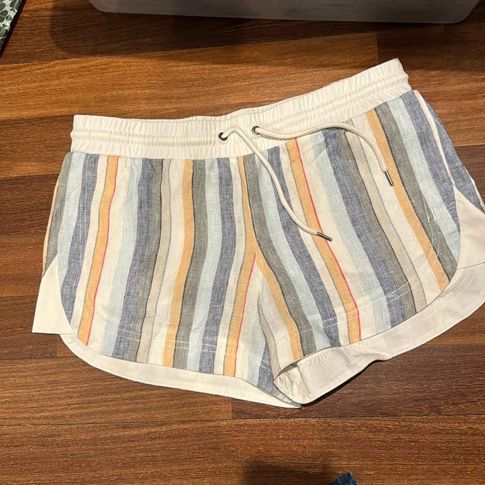 Athleta Multicolor Striped Women Shorts